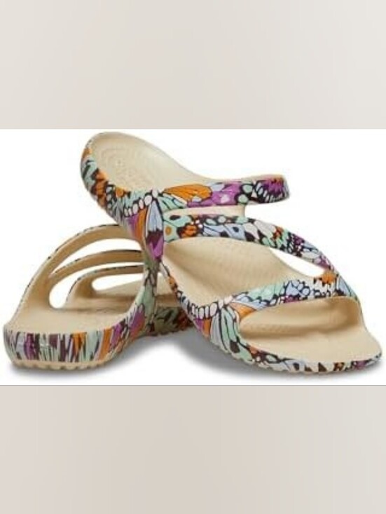 CROCS Shoes - Crocs Women's Kadee II Butterfly Graphic Strappy Sandals like brand new 9